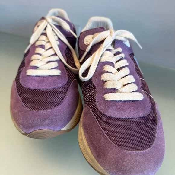 Golden Goose purple Lavender blue leather star “Running Shoe” size 7 - Picture 5 of 6